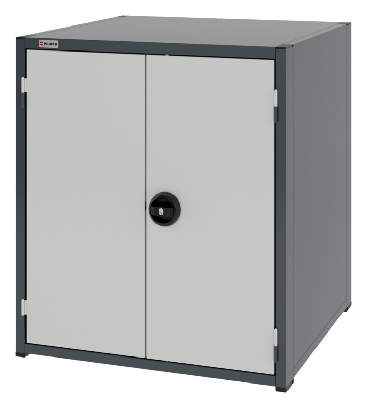 System-Flügeltürenschrank 12.8 - 805x770 mm FLGTRSHRNK-12.8-H915-2FACHBO-RAL7035