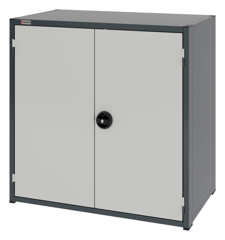 System-Flügeltürenschrank 16.6/1037x603mm FLGTRSHRNK-16.6-H1035-2FACHBO-RAL7035