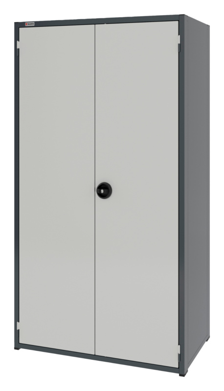 System-Flügeltürenschrank 16.6/1037x603mm FLGTRSHRNK-16.6-H1935-4FACHBO-RAL7035