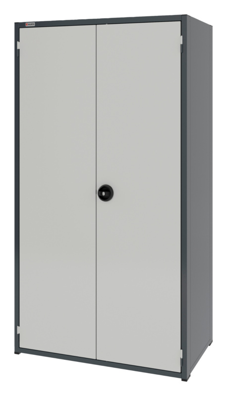 System-Flügeltürenschrank 16.6/1037x603mm FLGTRSHRNK-16.6-H1935-4FACHBO-RAL7035