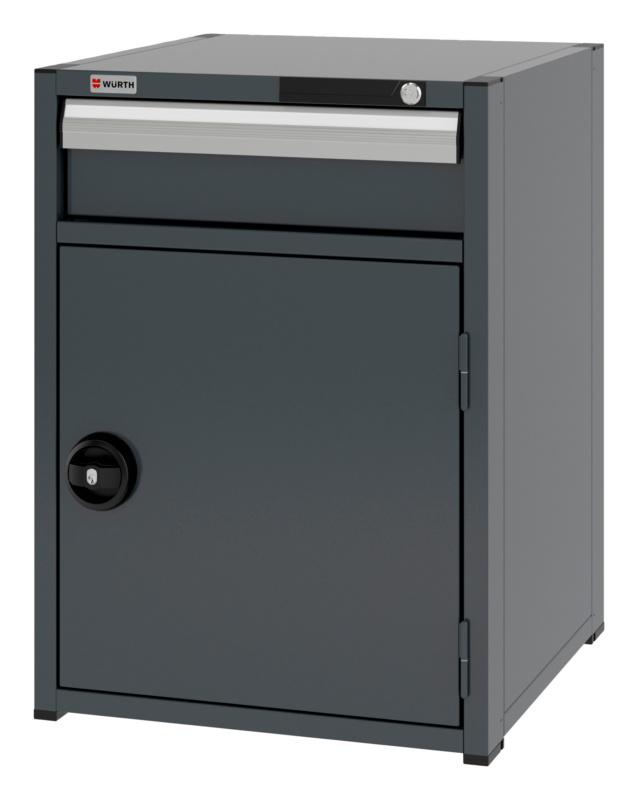 System-Kombischrank 8.6 - 574x603 mm KOMBISHRNK-8.6-H795-FLGTR540-1SL-R7016