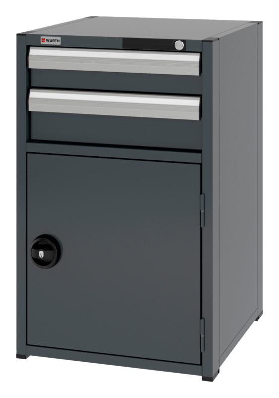 System-Kombischrank 8.6 - 574x603 mm KOMBISHRNK-8.6-H915-FLGTR540-2SL-R7016