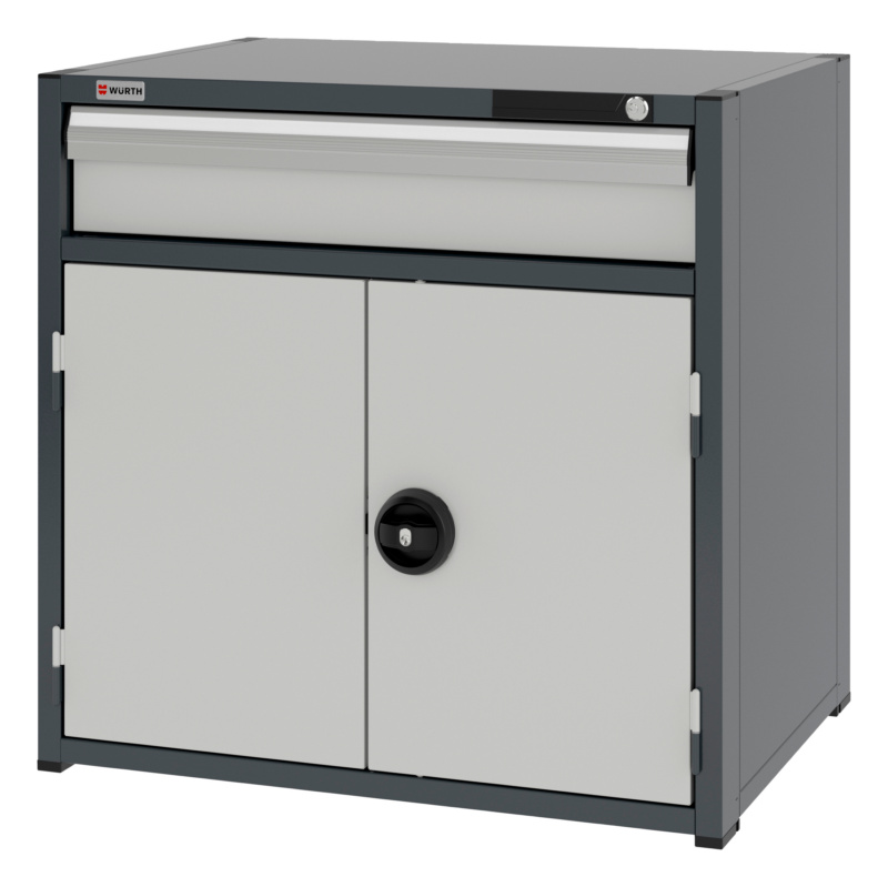 System-Kombischrank 12.6 - 805x603 mm KOMBISHRNK-12.6-H795-FLGTR540-1SL-R7035