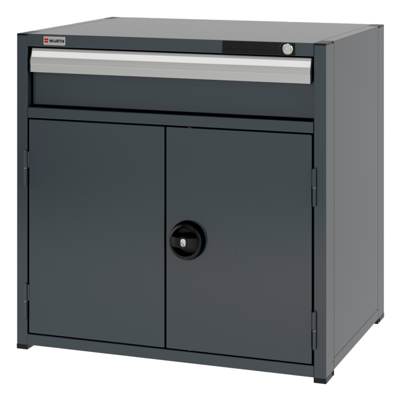 System-Kombischrank 12.6 - 805x603 mm KOMBISHRNK-12.6-H795-FLGTR540-1SL-R7016