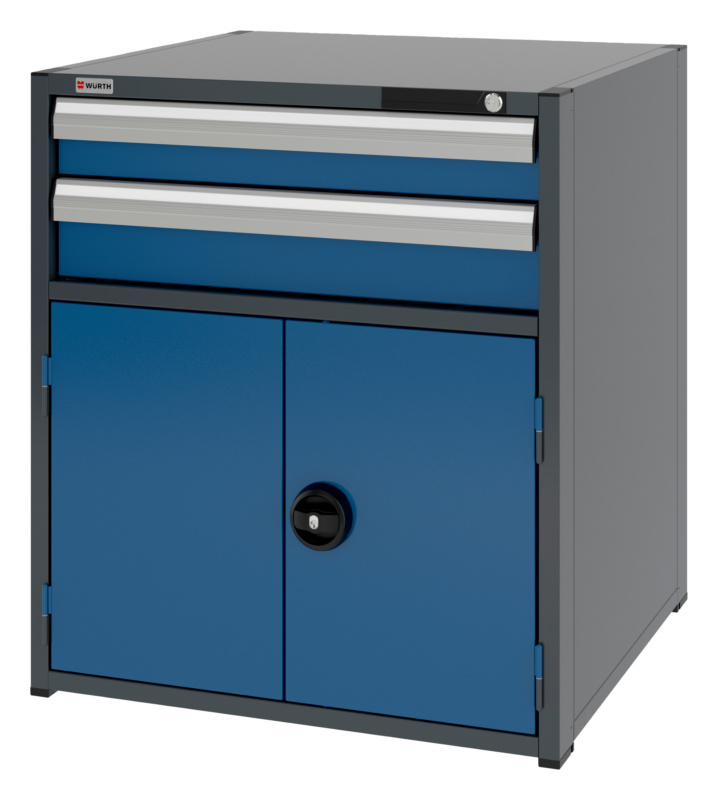 System-Kombischrank 12.8 - 805x770 mm KOMBISHRNK-12.8-H915-FLGTR540-2SL-R5010