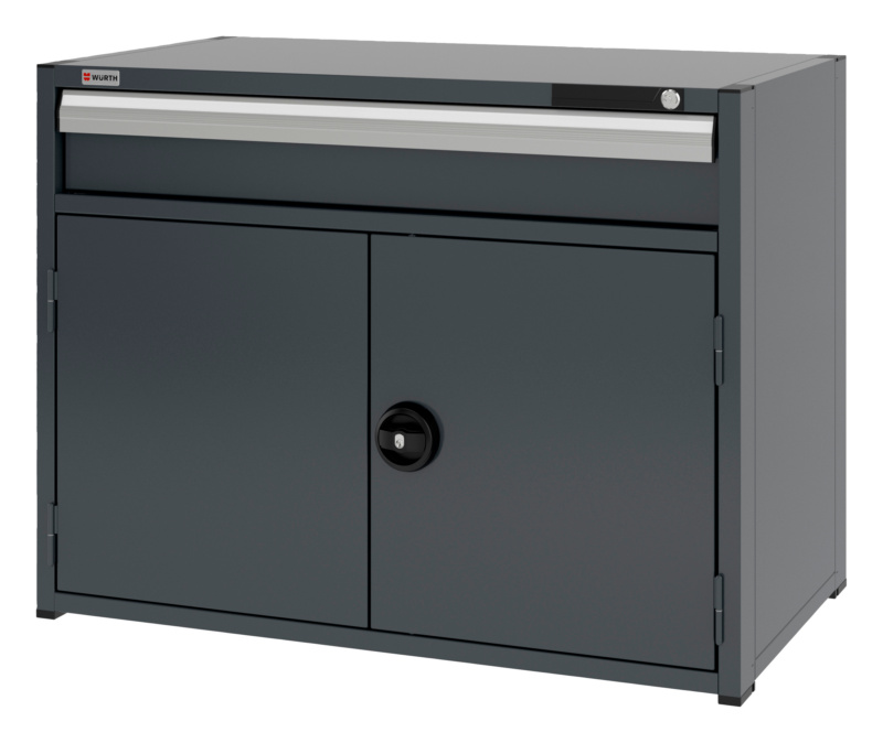 System-Kombischrank 16.6 - 1037x603 mm KOMBISHRNK-16.6-H795-FLGTR540-1SL-R7016