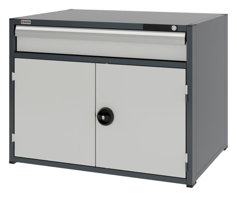 System-Kombischrank 16.8 - 1037x770 mm KOMBISHRNK-16.8-H795-FLGTR540-1SL-R7035