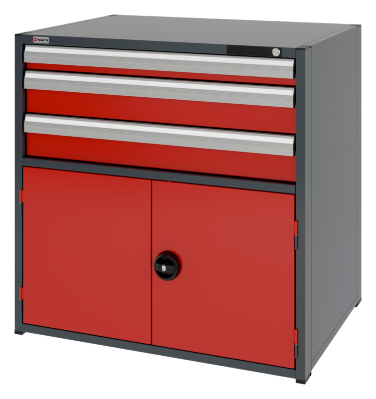 System-Kombischrank 16.8 - 1037x770 mm KOMBISHRNK-16.8-H1035-FLGTR540-3SL-R3020