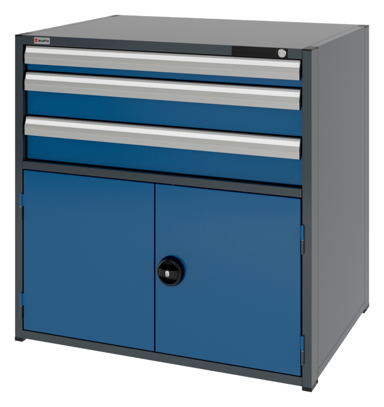 System-Kombischrank 16.8 - 1037x770 mm KOMBISHRNK-16.8-H1035-FLGTR540-3SL-R5010