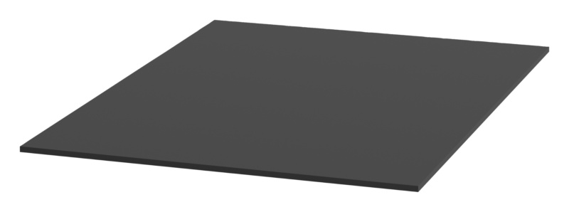 Abdeckplatte kunststoffbeschichtet für Schrankdeckel von System-Schränken