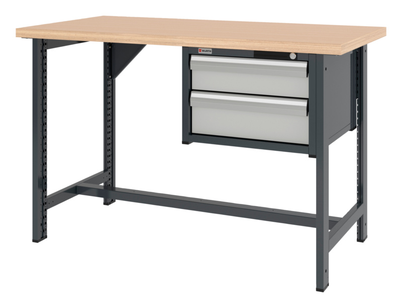 System-Werkbank WRKBANK-2FU-SHRNK-2SL-1500-H955-R7035