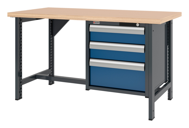 System-Werkbank WRKBANK-2FU-SHRNK-3SL-1500-H835-R5010