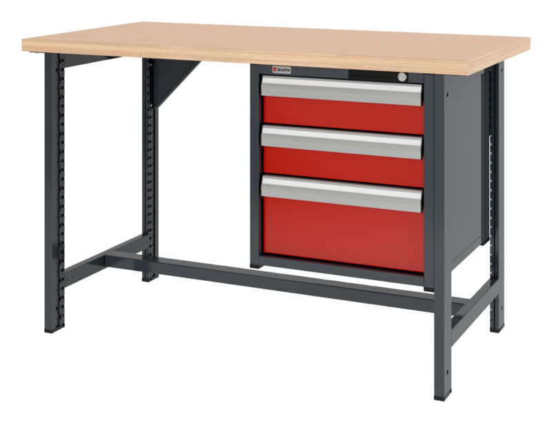 System-Werkbank WRKBANK-2FU-SHRNK-3SL-1500-H955-R3020