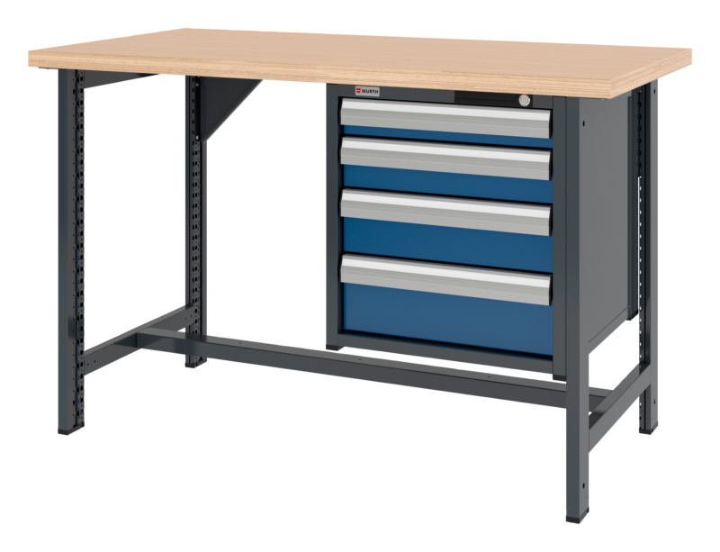 System-Werkbank WRKBANK-2FU-SHRNK-4SL-1500-H955-R5010