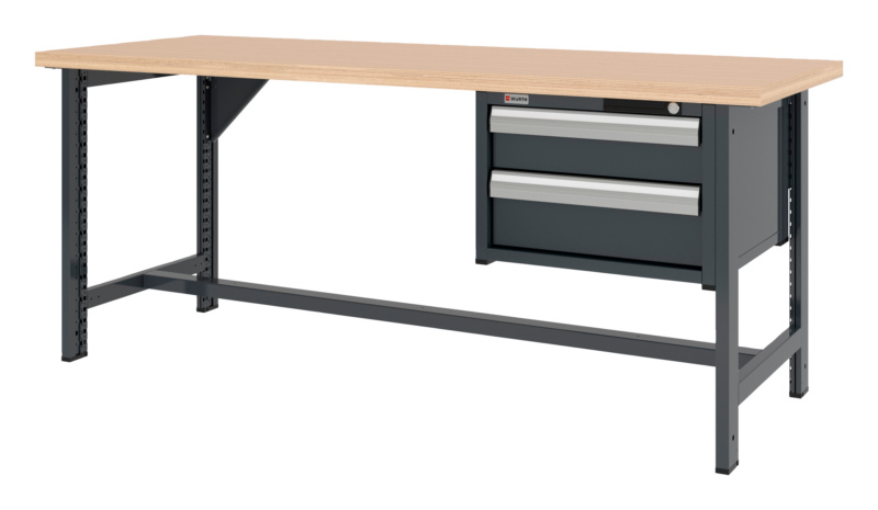 System-Werkbank WRKBANK-2FU-SHRNK-2SL-2000-H835-R7016