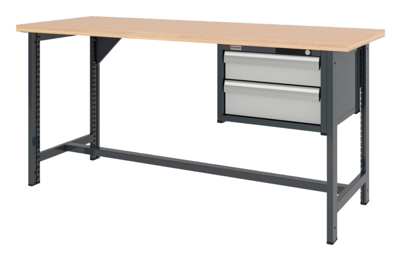 System-Werkbank WRKBANK-2FU-SHRNK-2SL-2000-H955-R7035