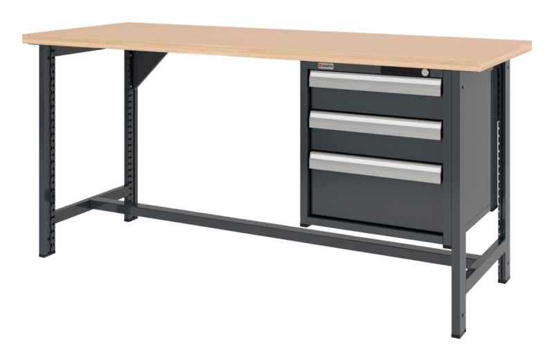 System-Werkbank WRKBANK-2FU-SHRNK-3SL-2000-H955-R7016