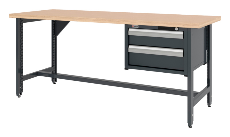 System-Werkbank WRKBANK-EINSTL-2FU-SHRNK-2SL-2000-R7016