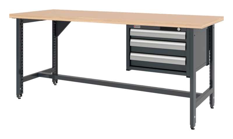 System-Werkbank WRKBANK-EINSTL-2FU-SHRNK-3SL-2000-R7016