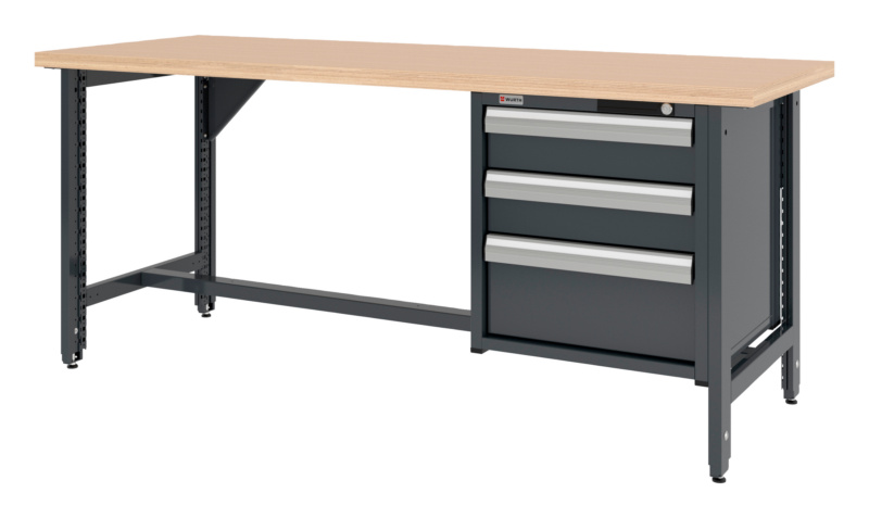 System-Werkbank WRKBANK-EINSTL-2FU-SHRNK-3SL-2000-R7016