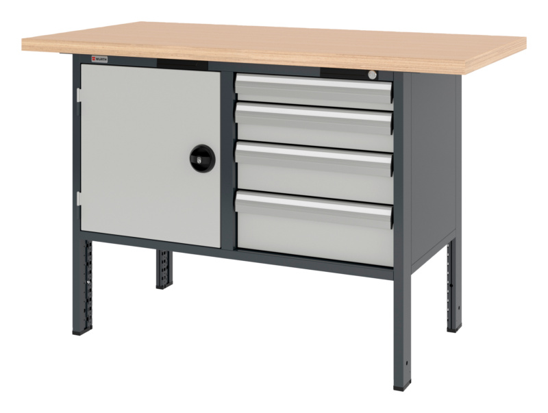 System-Kastenwerkbank 1500 mm mit 2 Unterbaublöcken 8.6