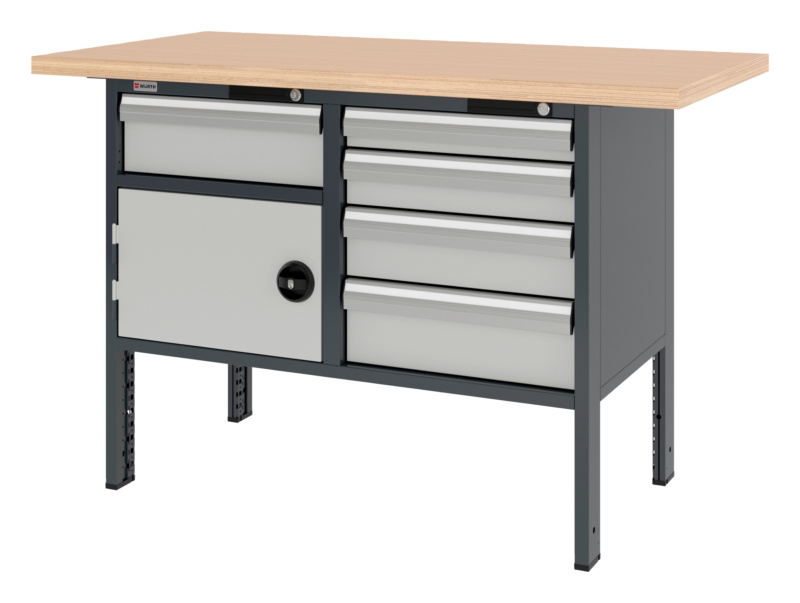 System-Kastenwerkbank 1500 mm mit 2 Unterbaublöcken 8.6