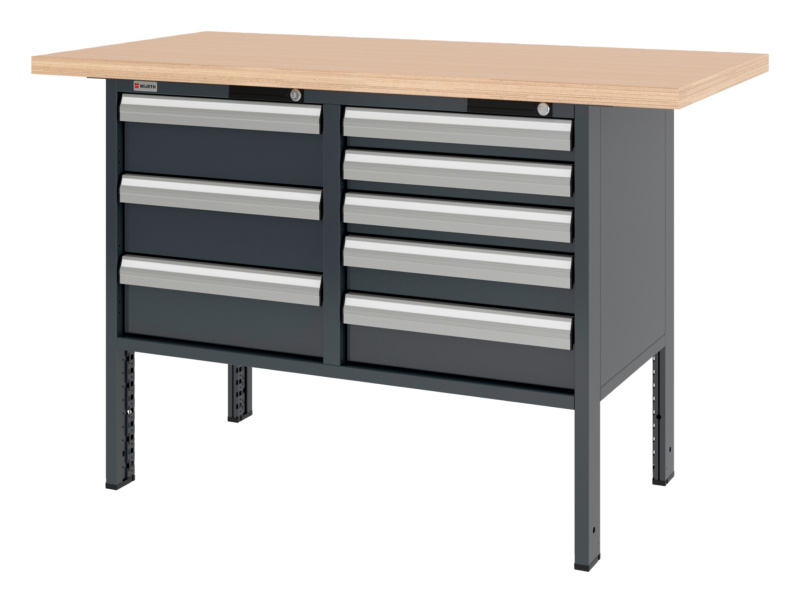 System-Kastenwerkbank 1500 mm mit 2 Unterbaublöcken 8.6