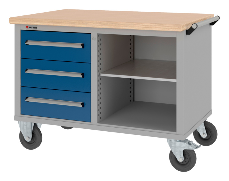 Standard-Rollwerkbank 1200 mm mit 2 Unterbaublöcken