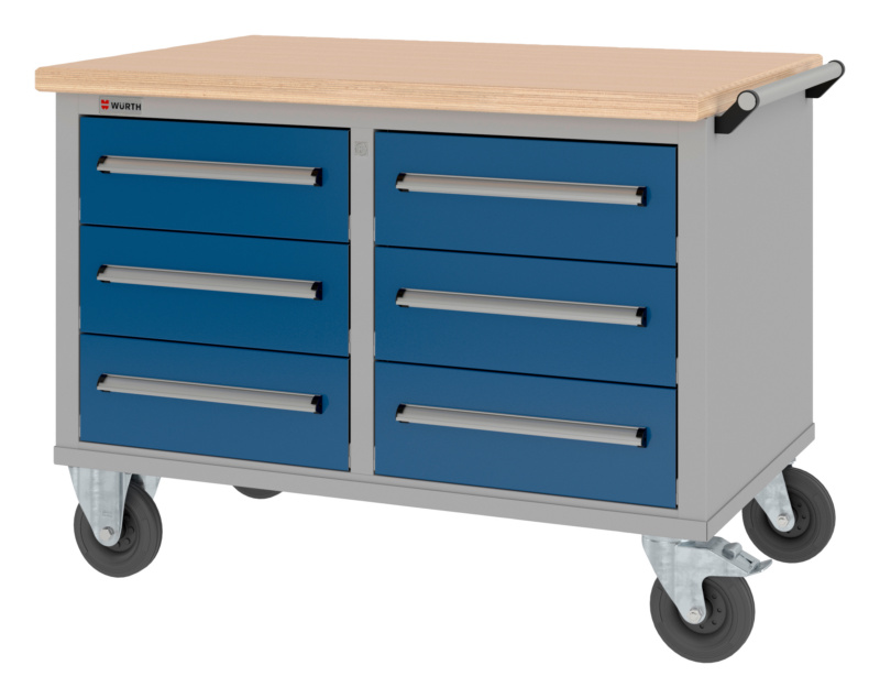 Standard-Rollwerkbank 1200 mm mit 2 Unterbaublöcken