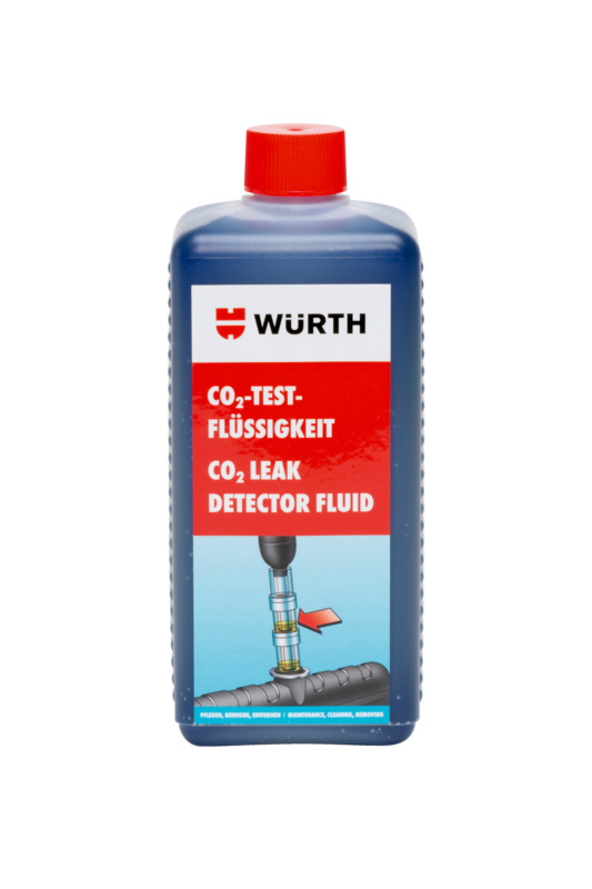 CO<SUB>2</SUB>-Testflüssigkeit für den Betrieb mit CO<SUB>2</SUB>-Lecktester