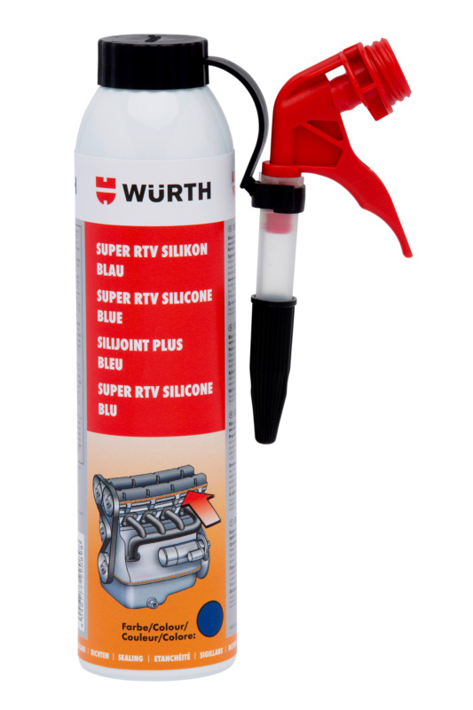 Kleb- und Dichtmasse Super RTV-Silikon SILDIMAS-HTEMP-(SUPER-RTV)-BLAU-200ML