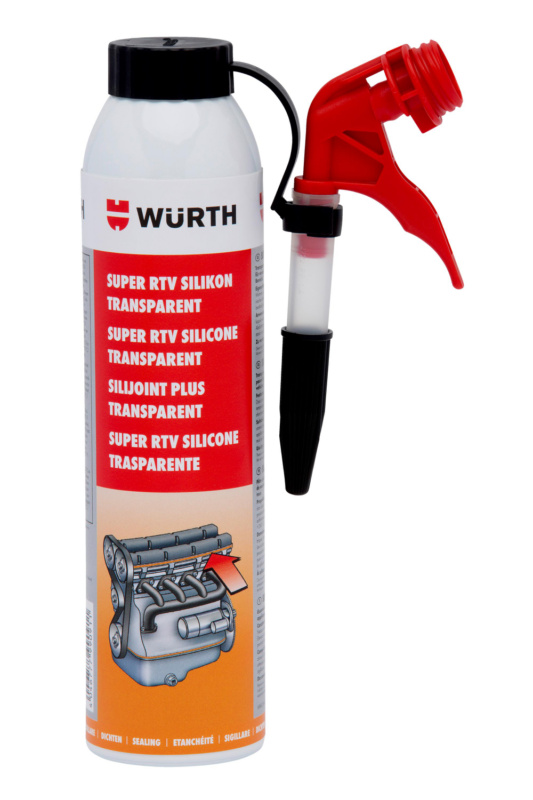 Kleb- und Dichtmasse Super RTV-Silikon SILDIMAS-HTEMP-(SUPER-RTV)-TRANSP-200ML