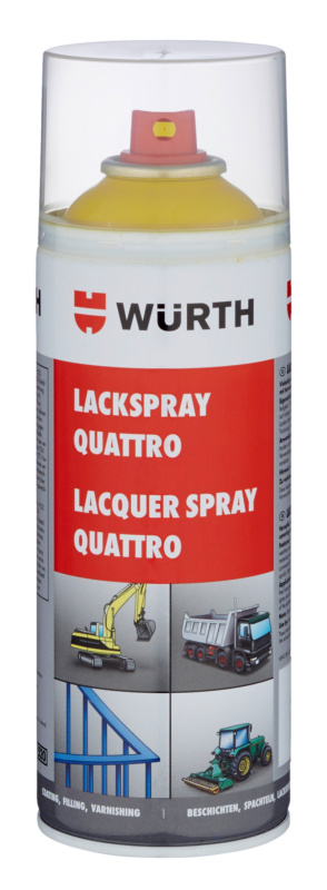 Lackspray Quattro LKSPR-QUATTRO-R1021-RAPSGELB-400ML