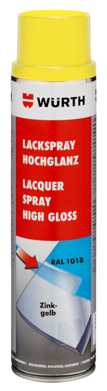 Lackspray hochglanz LKSPR-RAL1018-ZINKGELB-600ML