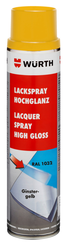 Lackspray hochglanz LKSPR-RAL1032-GINSTERGELB-600ML