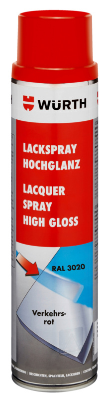 Lackspray hochglanz LKSPR-RAL3020-VERKEHRSROT-600ML