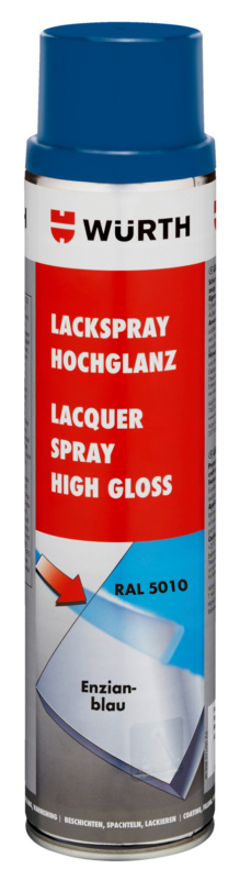 Lackspray hochglanz LKSPR-RAL5010-ENZIANBLAU-600ML