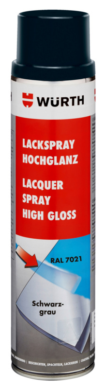 Lackspray hochglanz LKSPR-RAL7021-SCHWARZGRAU-600ML