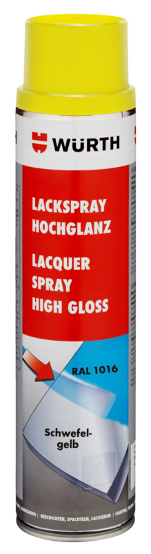 Lackspray hochglanz LKSPR-RAL1016-SCHWEFELGELB-600ML