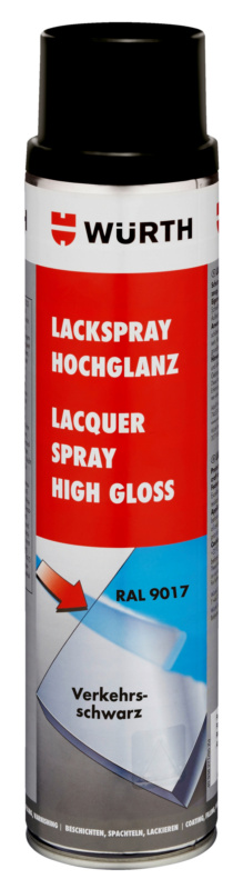 Lackspray hochglanz LKSPR-RAL9017-VERKEHRSSCHWARZ-600ML