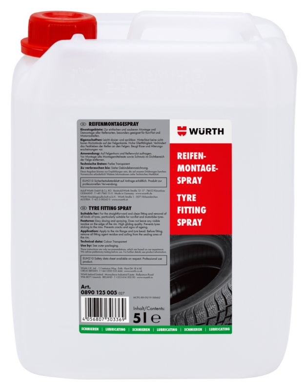Reifenmontagespray Premium RFNMNTGSPR-PREMIUM-5LTR