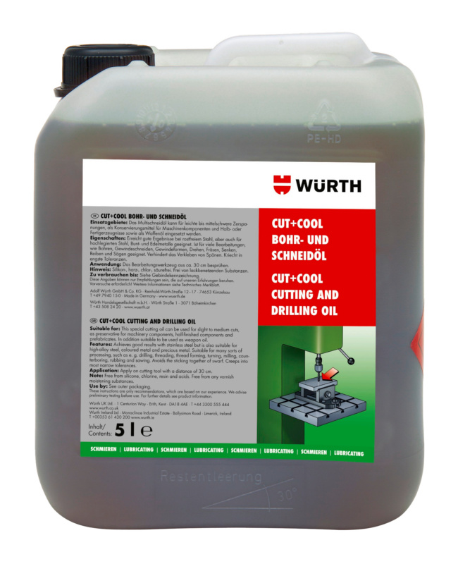 Bohr- und Schneidöl CUT+COOL SHNDOEL-BO-(CUT-COOL)-KANISTER-5LTR