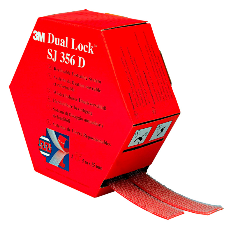 Befestigungsband selbstklebend 3M Dual Lock-PP, PE SJ356D DU LOCK DRUCKVER.REF.