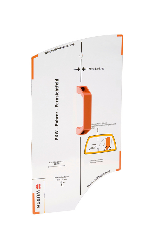 Steinschlagreparatur-Lehre LEHR-STNSHLGREP-F.SHBREP-L500XB290XH45