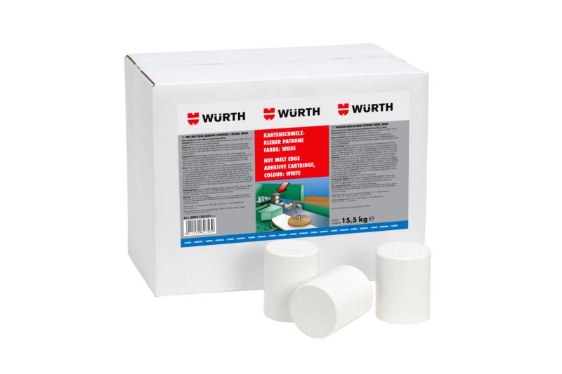 Kantenschmelzkleber Patrone SCHMELZKLEBST-KANT-PATRONE-WEISS-15,5KG
