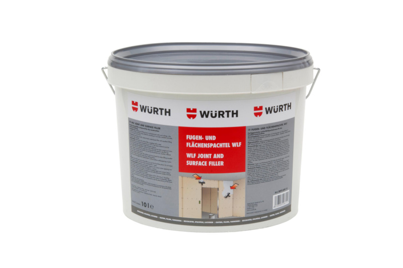 Fugen- und Flächen-Spachtelmasse WLF SPACHTMAS-(FUGEN-FLAECHEN)-HLGRAU-10LTR