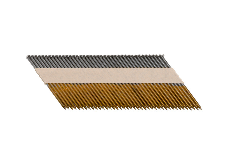 Halbkopf-Streifennagel 34° mit glattem Schaft 2,9 x 75 mm Stahl blank