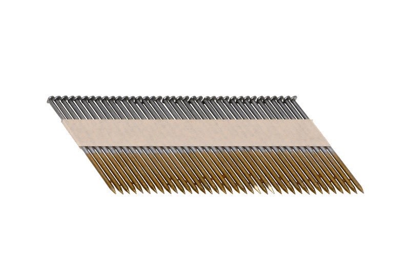 Halbkopf-Streifennagel 34° mit ringförmigem Schaft 3,1 x 82 mm Stahl blank