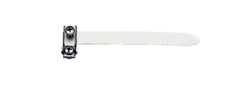 Erdungs-Bandschelle Edelstahl 1/8"-3/8" nach DIN VDE 0100 und DIN VDE 0190