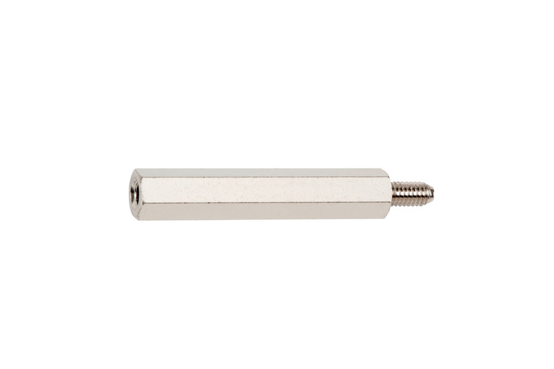 Messing-Abstandsbolzen BLZ-ABST-MS-I/A-SW5-(E2J)-M2,5X5-2,5-6